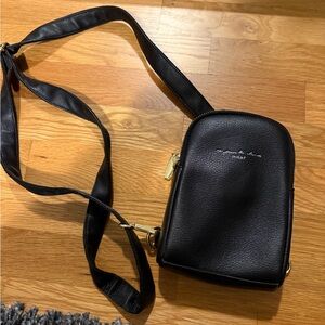 Elegant Black Crossbody Bag by Incat
